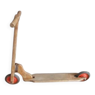 Old wooden scooter