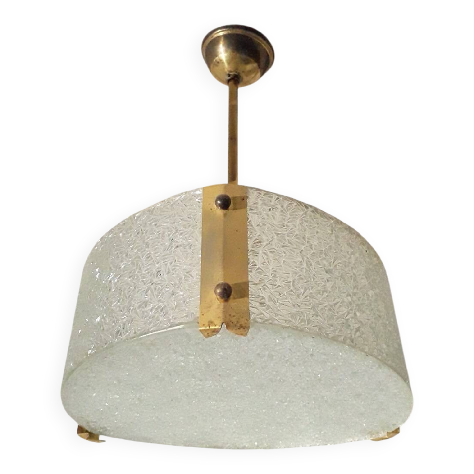 70's design glass pendant light
