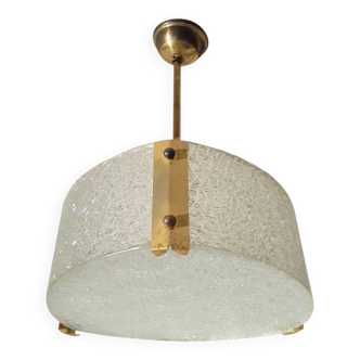 70's design glass pendant light