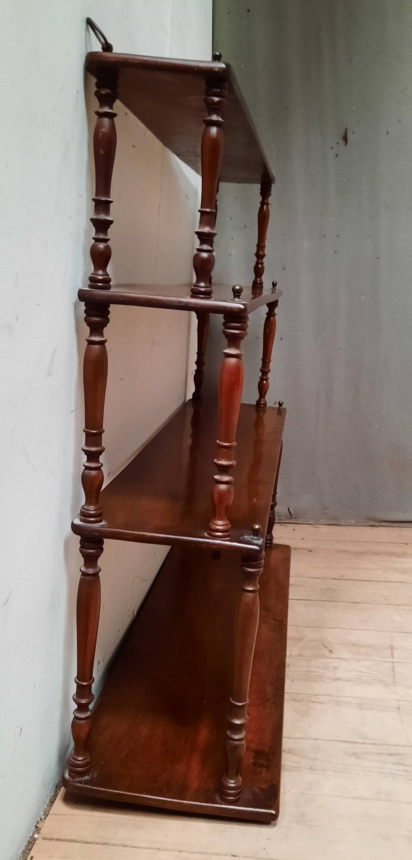 Mahogany wall shelf