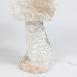 Pair of alabaster lamps, contemporary work