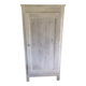Wardrobe a door in white wood painted gray
