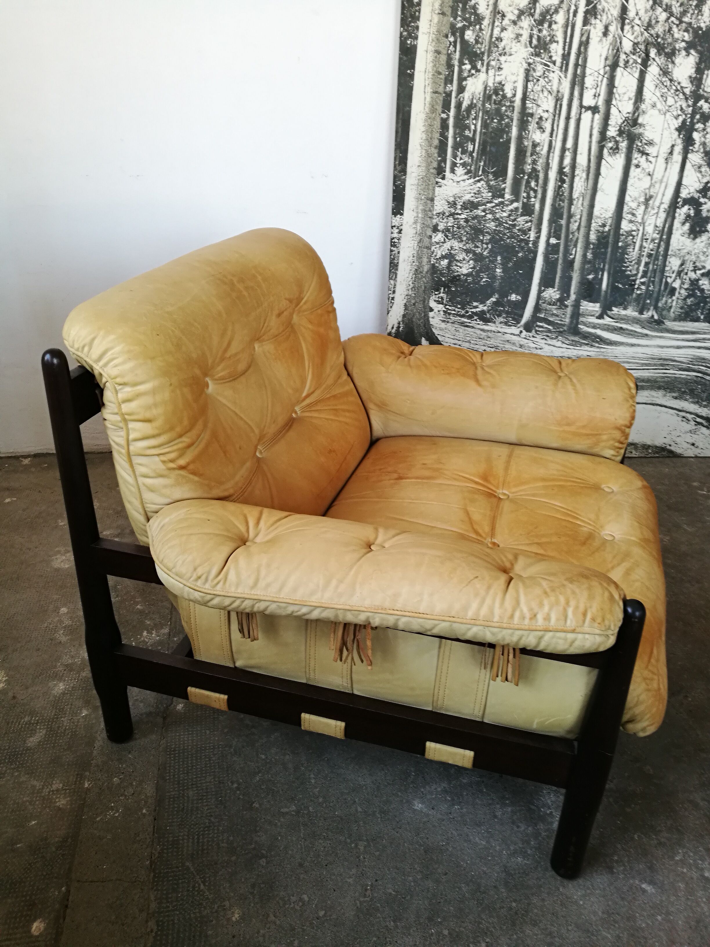 Leather armchair