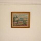 Paysage avec bâtiments par Erik Ulfonberg