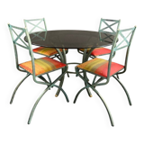 Table and Chairs Set “Villa D'Este” Collection by Pierre Vandel