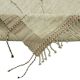 Handwoven Turkish Rustic 206 cm x 295 cm Beige Wool Carpet
