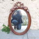 Oval wooden mirror Louis XVI style 54cmx37cm