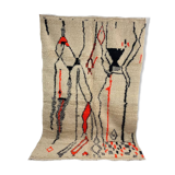 Handmade Moroccan Berber carpet 230 x 144 CM