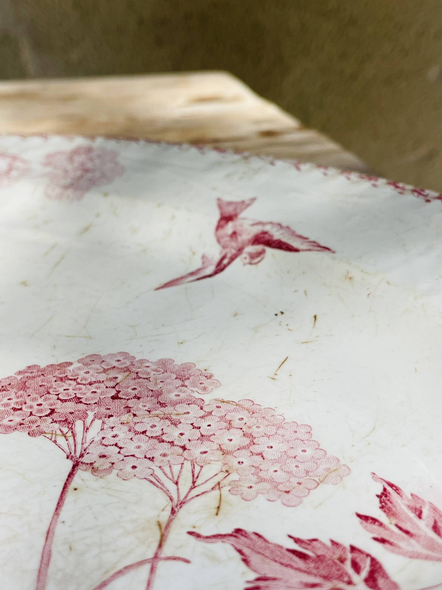 Oval ironstone dish from Creil & Montereau