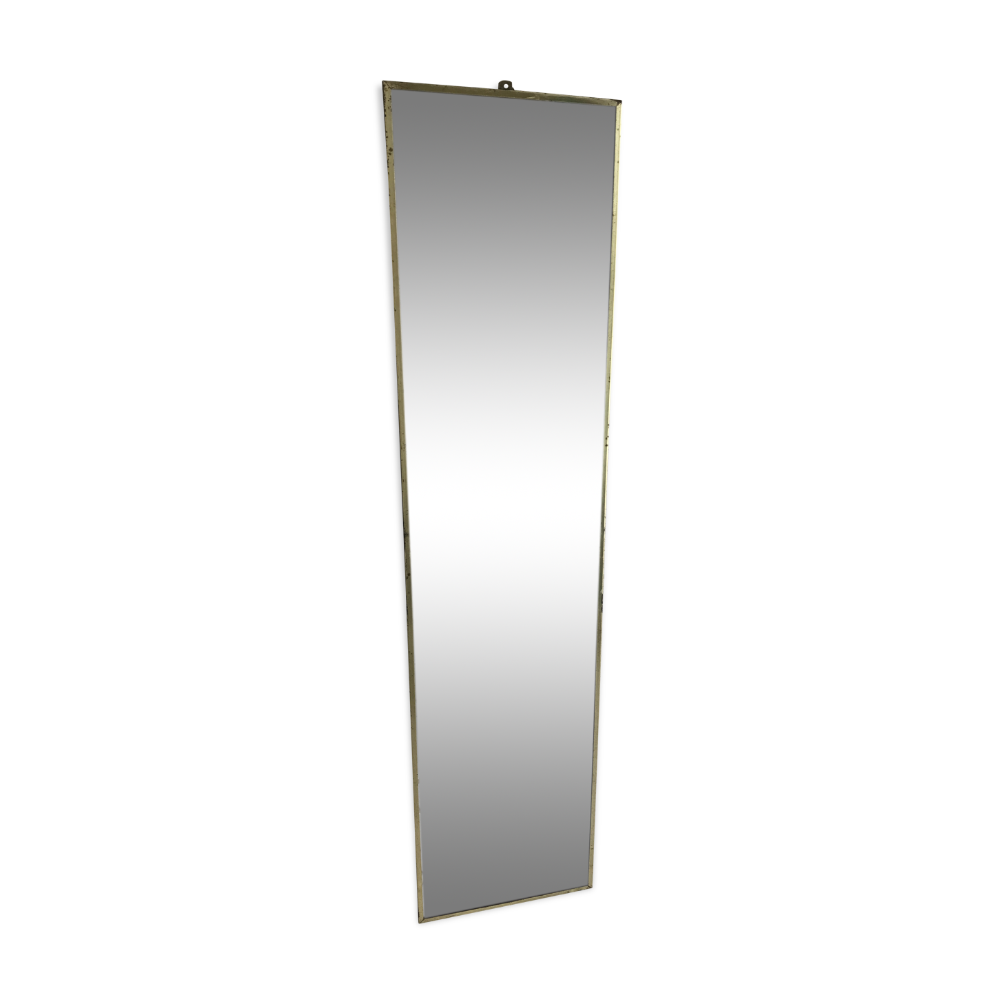 Vintage brass mirror from the 60 - 25x103cm