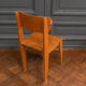 Chaise en bois cintré 1960 bureau travail français