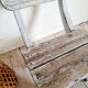 Patinated white old garden chair