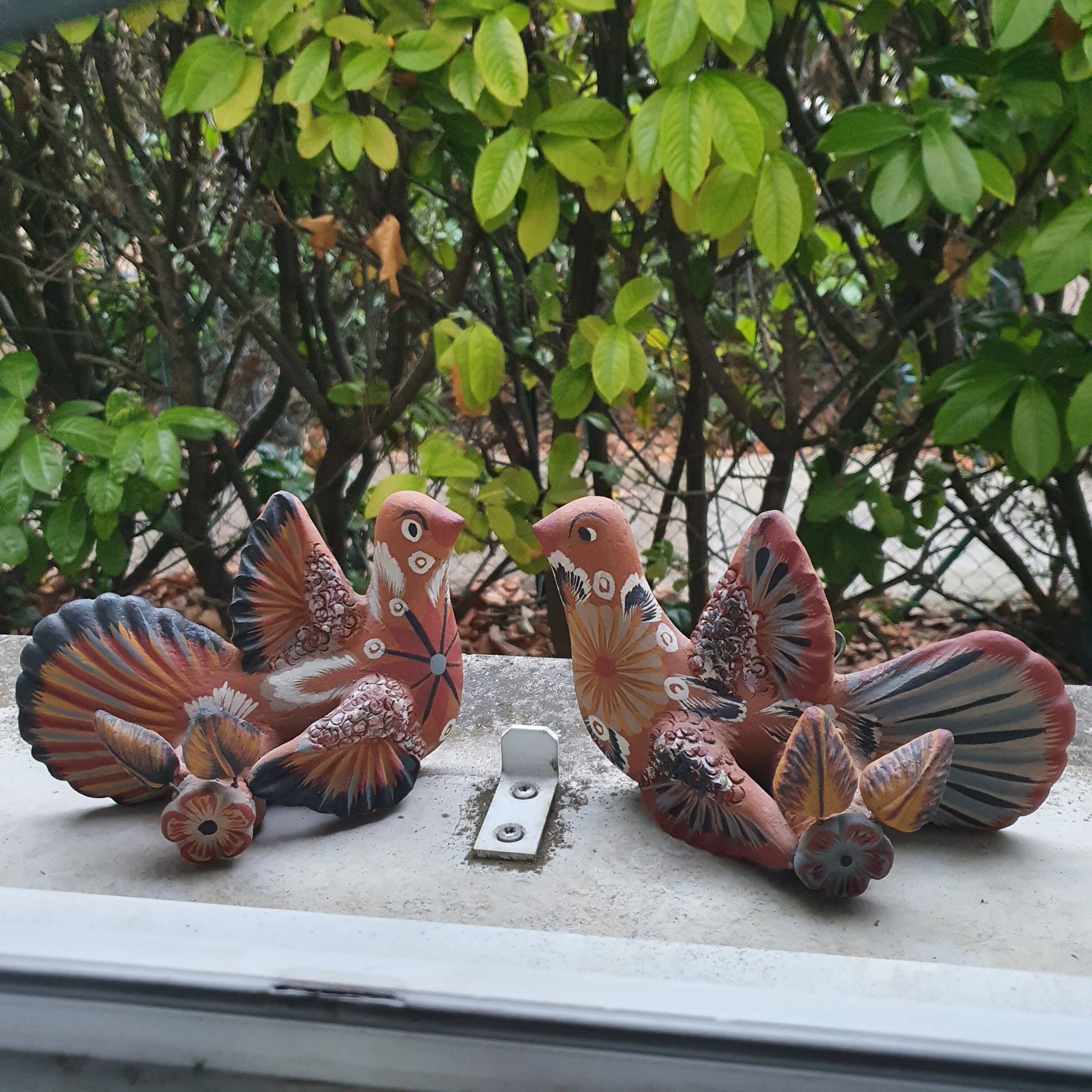 Terracotta candle holders 70s