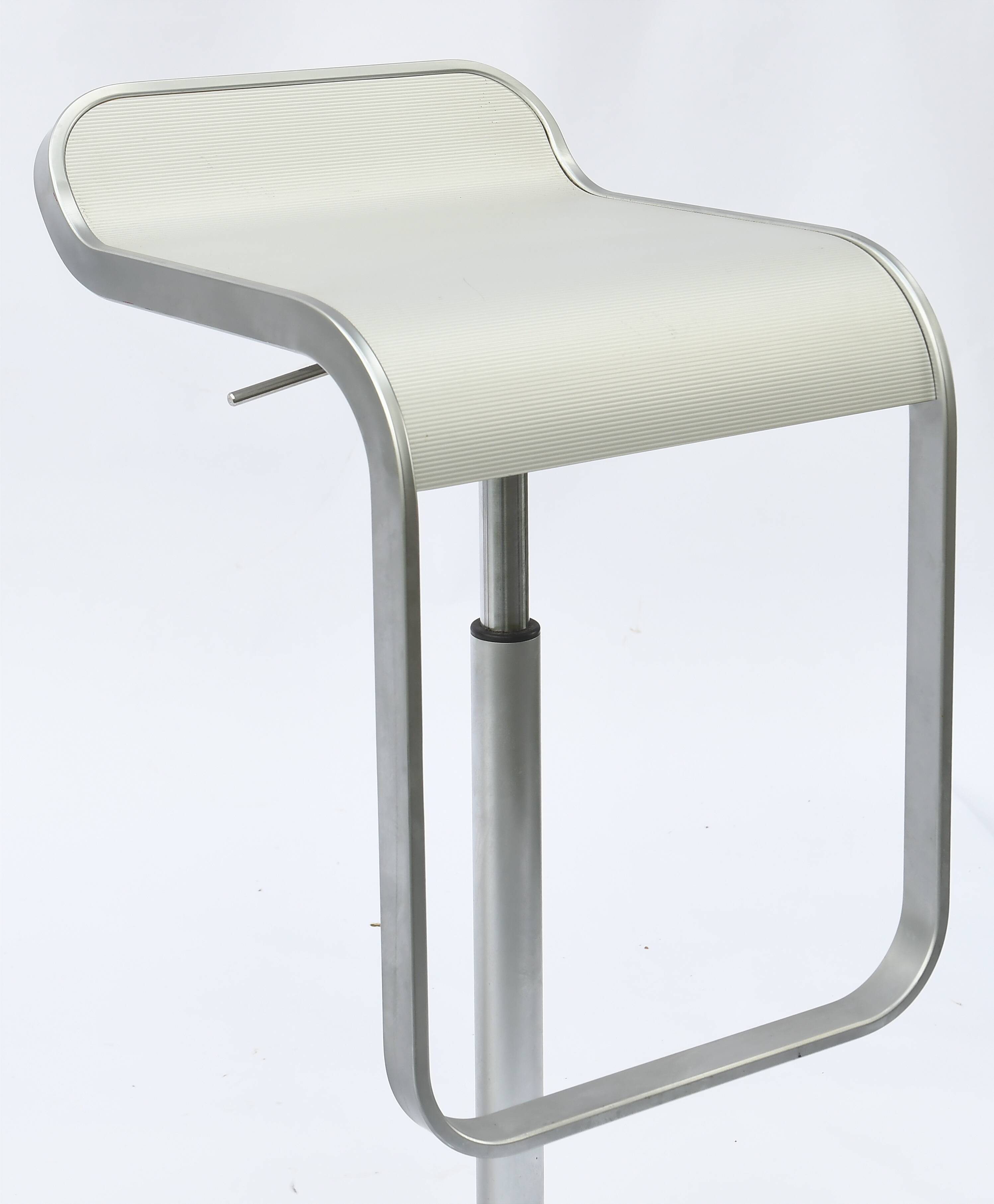 Set of 3 Lem bar stools, designed by Shin and Tomoko Azumi for Lapalma