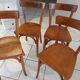 Suite of 4 chairs by Bistrot Baumann vintage 1960s
