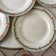lot of 6 hollow plates Terre de Fer St Amand model "Molière" XXth