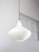 Mid-Century Italian Brass and Opaline Glass Pendant Lamp