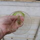 Old crystal glass Saint Louis Roemer cut green Absinthe