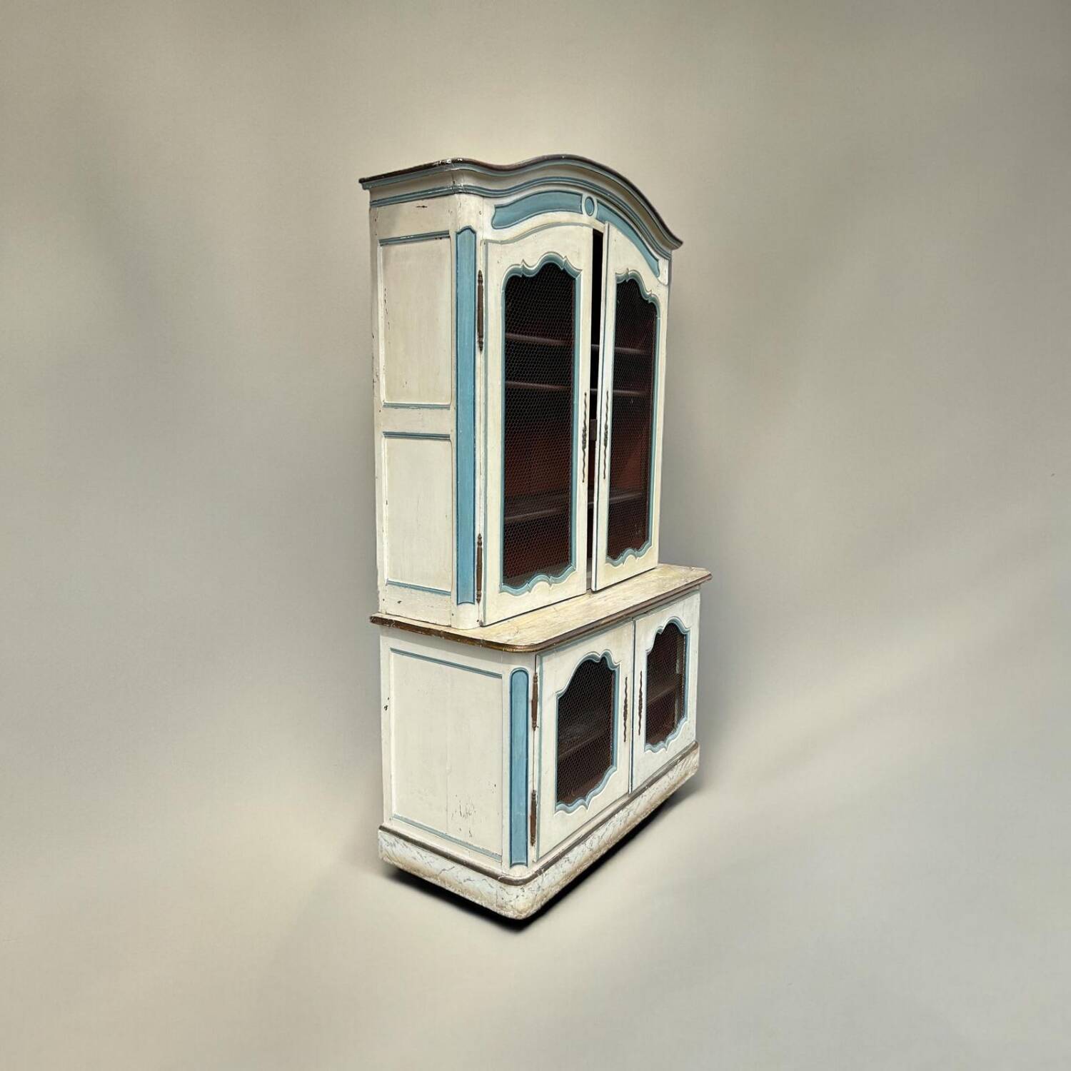 Two Body Buffet On Louis XIV Plinths In Lacquered Oak 18th Century