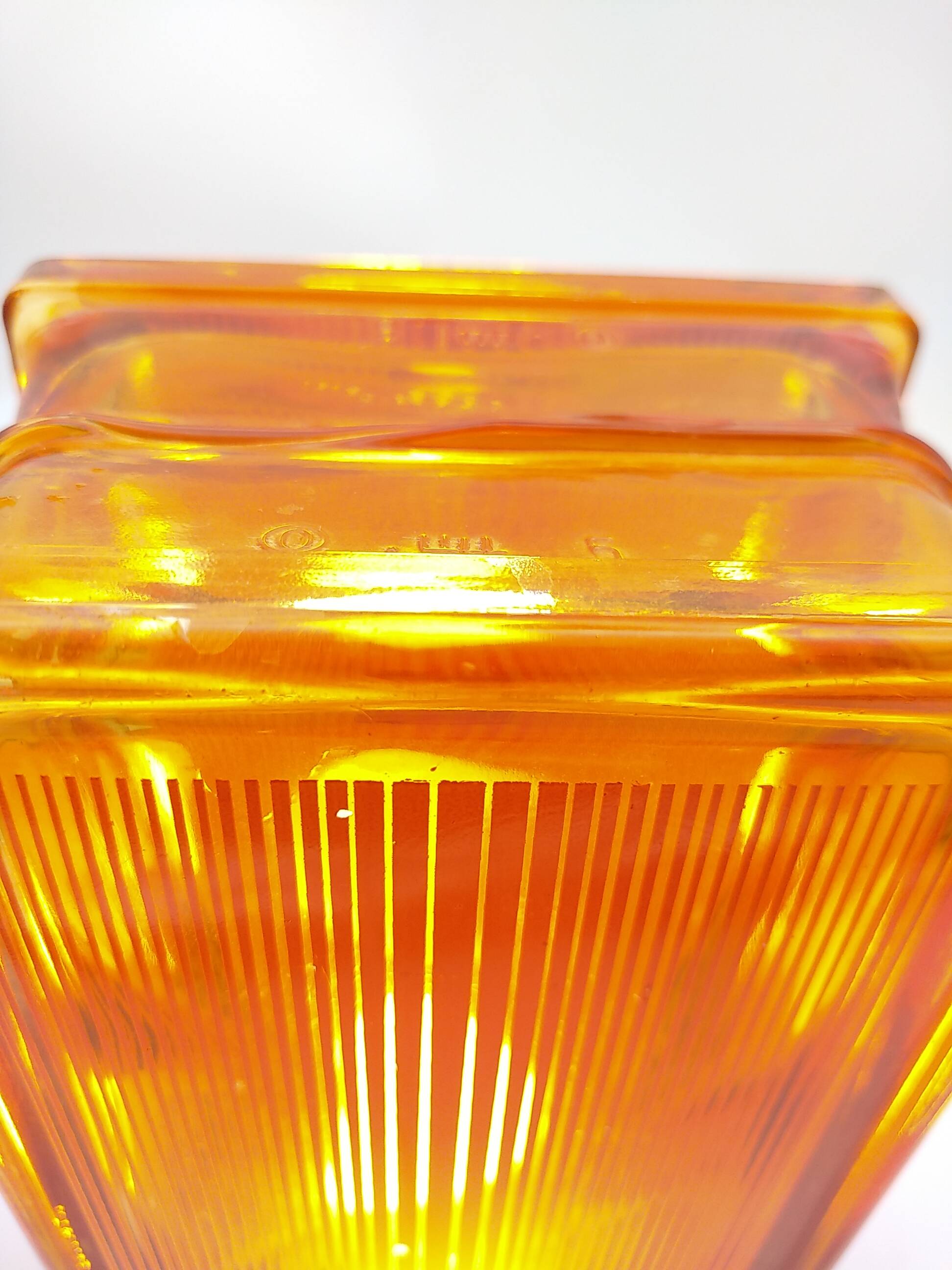 Lampe brique de verre leonardo vintage style feux stop 70 '