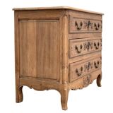 Commode de style Louis XV chêne brut massif, 1920