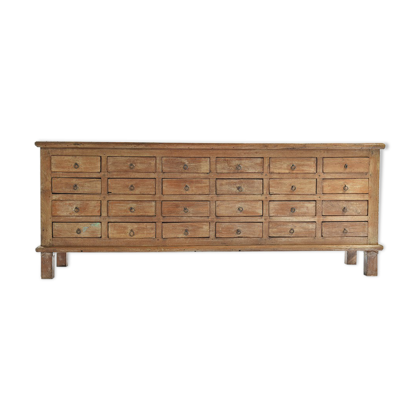 Wooden buffet with 24 drawers