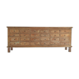 Wooden buffet with 24 drawers
