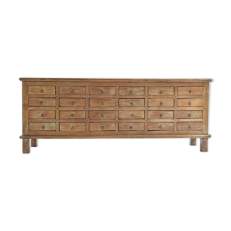 Wooden buffet with 24 drawers