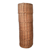 Panier en osier tressé , porte cannes vintage