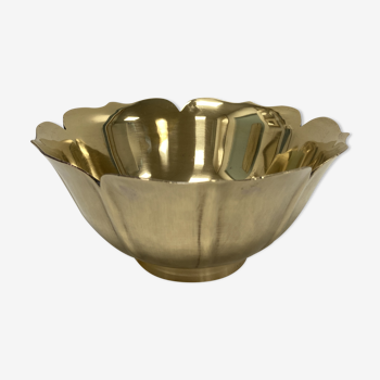 Brass flower shape cup