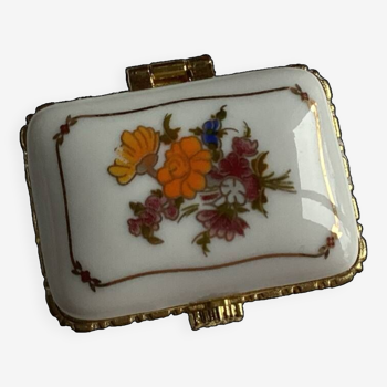 Boîte pilulier porcelaine