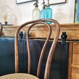 Series of 4 ZPM Radomsko bistro chairs for Thonet