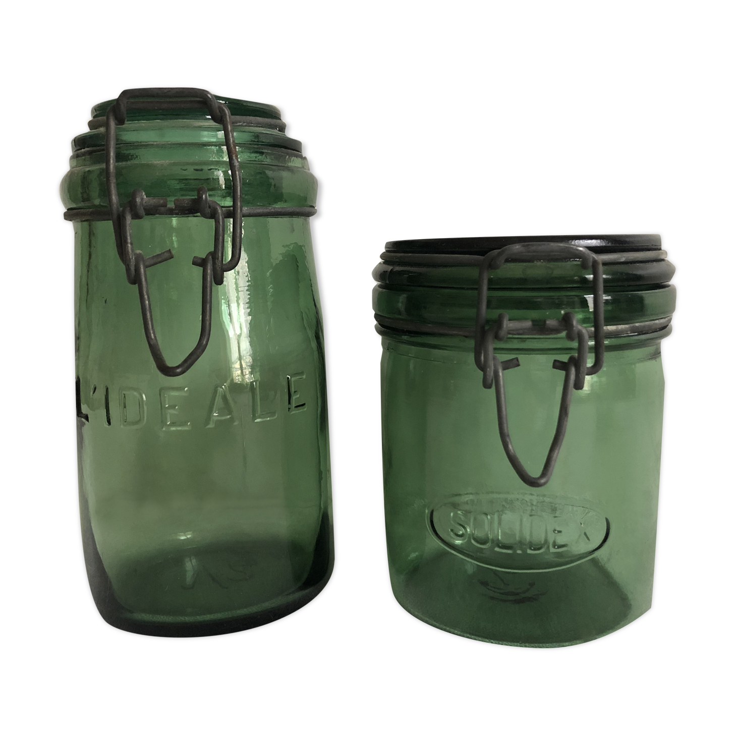 Duo of jars solidex and l'ideale
