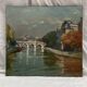 Painting signed Oil on canvas circa 1989 dimension: height -67cm- Length -73 cm-