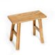 Vintage handmade teak mini bench - 30 x 16 x H 30 cm
