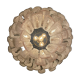 Vintage murano glass feather chandelier, 1970s