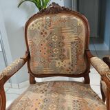 Pair of Louis XV rocaille armchairs