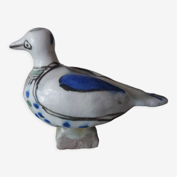 Glazed ceramic bird ashtray