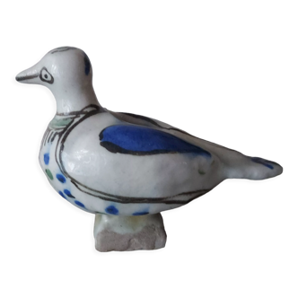 Glazed ceramic bird ashtray