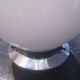 Ceiling lamp old opaline globe white base metal art deco 1930 ø 15 cm 1