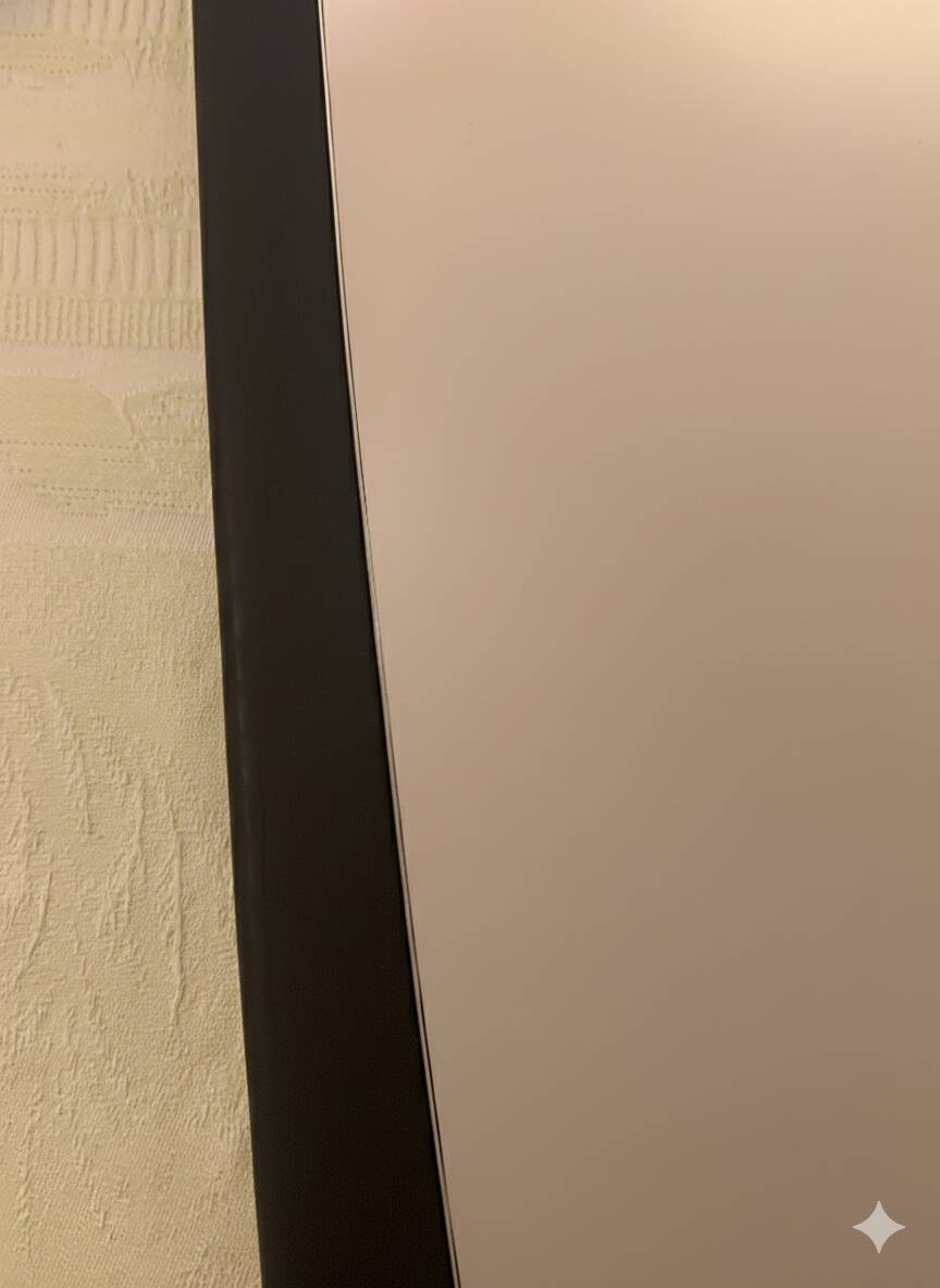 Organic mirror, 50 x 75, black oak, Maison Sarah Lavoine