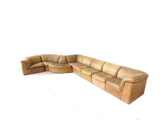 Modular Sofa From Laauser Made Of, Nubuck Leather Sectional