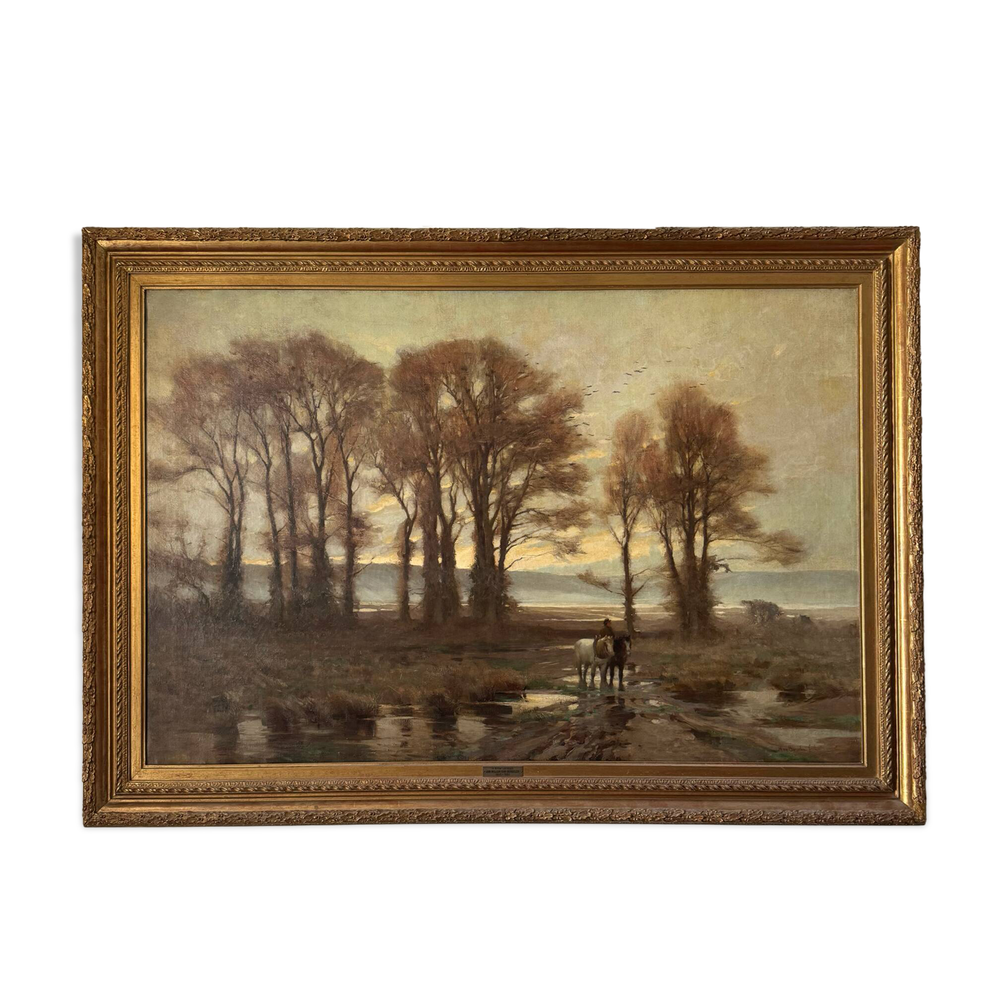 Monumental tableau Jan Willem Von Borselen (1825-1892)