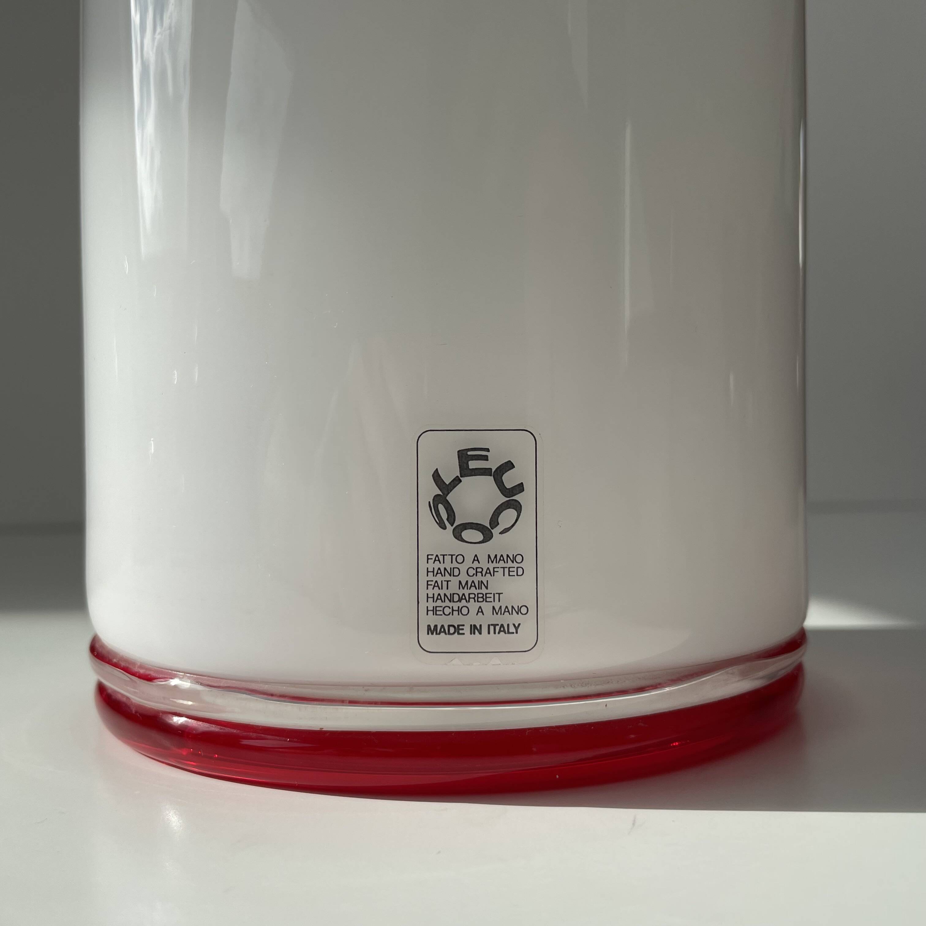 Leucos glass table lamp Murano Italy