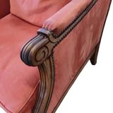 Vintage Louis XVI style armchairs by designer Pierre Counot Blandin in good condition. Wooden frame