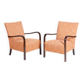 Ensemble de fauteuils Art Déco en hêtre, années 1930