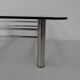 Table basse chromée avec verre années 1970