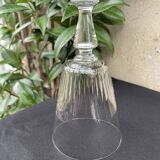 6 large blown and cut glasses from the 19th century