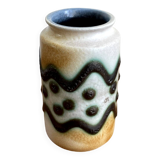 Veb haldensleben 3068 - small east german gdr vase - tactile mid-century modern design