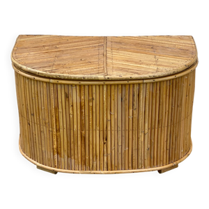 Petit coffre rotin vintage